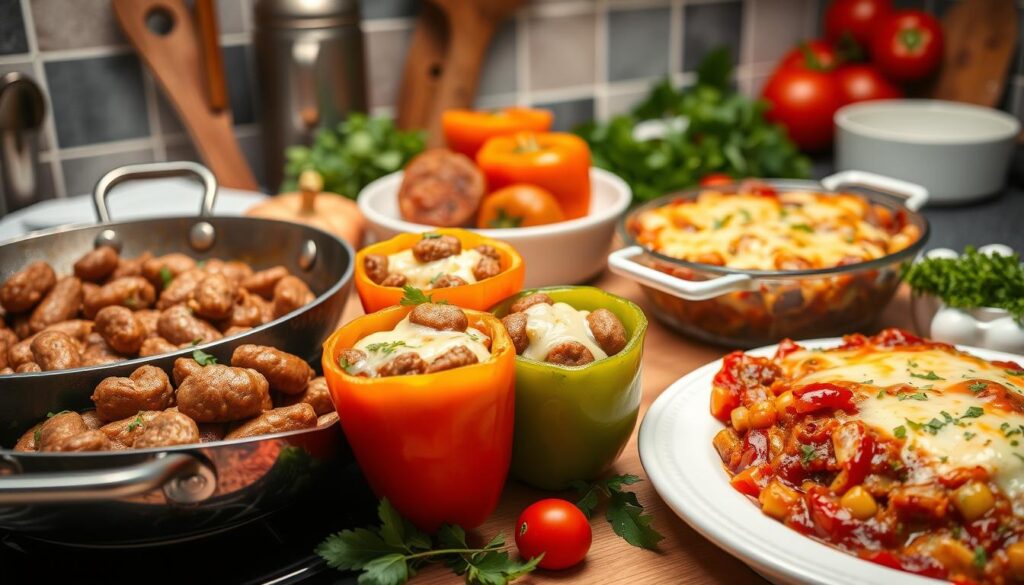 recipes using ground sausage