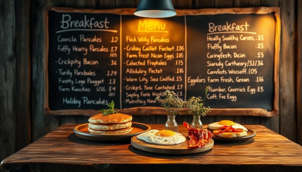 blackstone breakfast menu