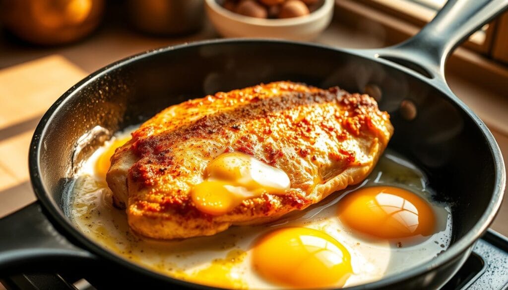 chicken and eggs