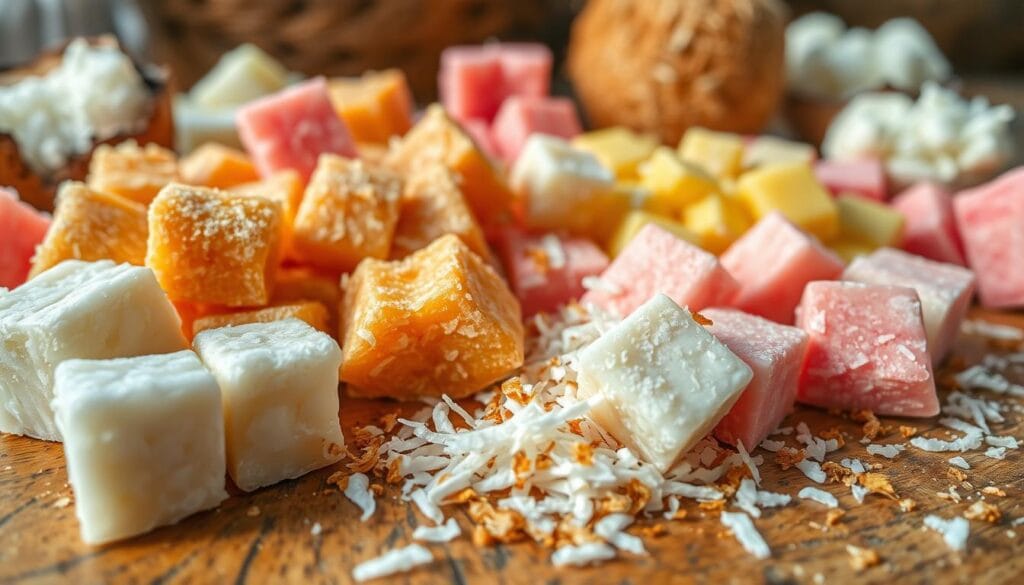 coconut candy variations