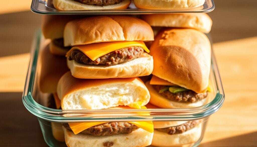 homemade breakfast sliders storage