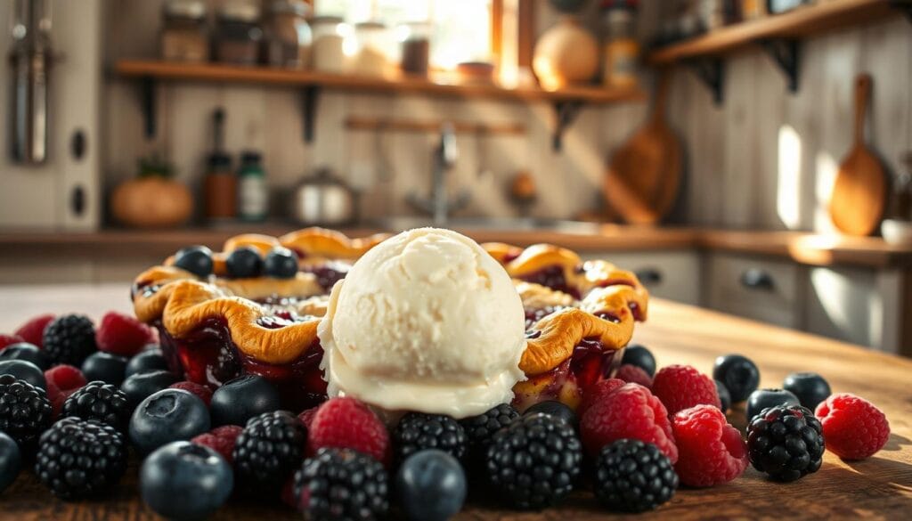 mixed berry cobbler